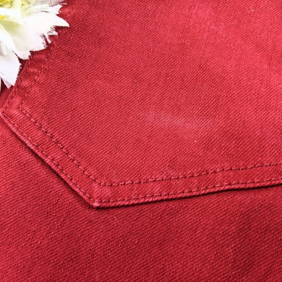 QuikJean Quiksilver Red Slim Fit Straight Leg Jean - Picture 12 of 12